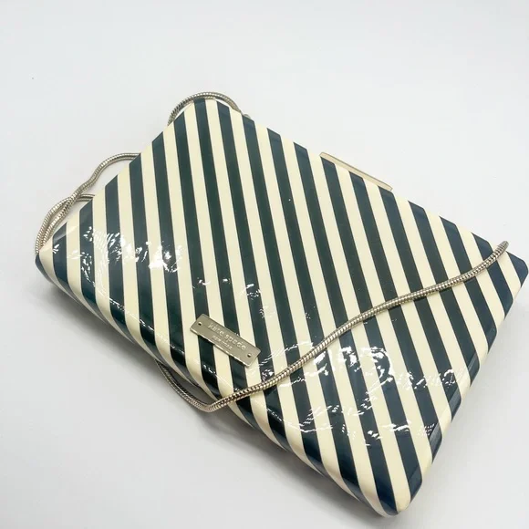 kate spade Ice Cream Cone Striped Black and White Crossbody - Picture 6 of 9